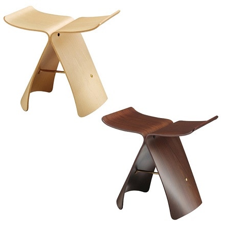 天童木工 バタフライスツ－ル スタンダ－ド色 ローズウッド板目 S-0521RW-ST