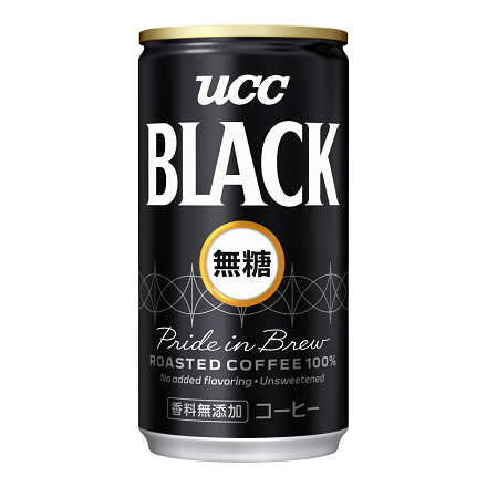 UCC BLACK無糖 缶185g×30本