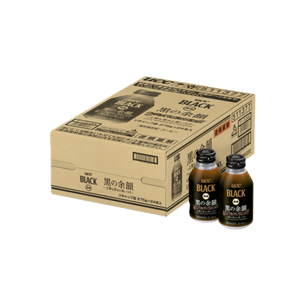 UCC BLACK無糖 黒の余韻 R缶275g×24本