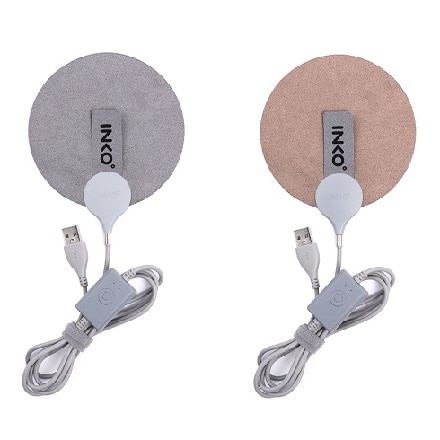 INKO USB ハンドウォーマー スエード IK07113 アーバングレイ