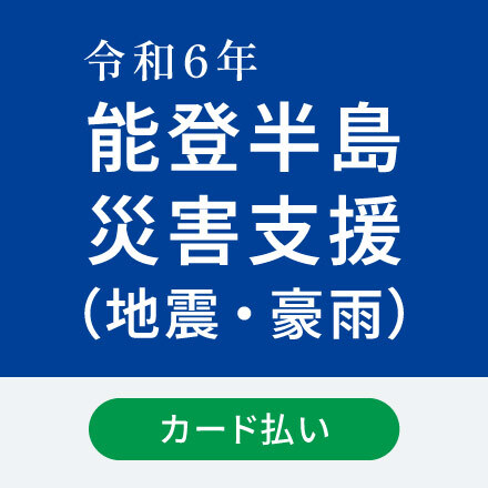 令和6年能登半島災害支援（地震・豪雨）1口500円【カード払い】