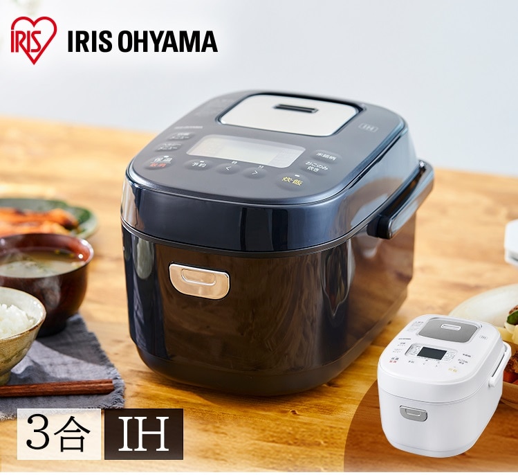 アイリスオーヤマ 米屋の旨味 銘柄炊き IHジャー炊飯器 ３合 RC-IK30-B