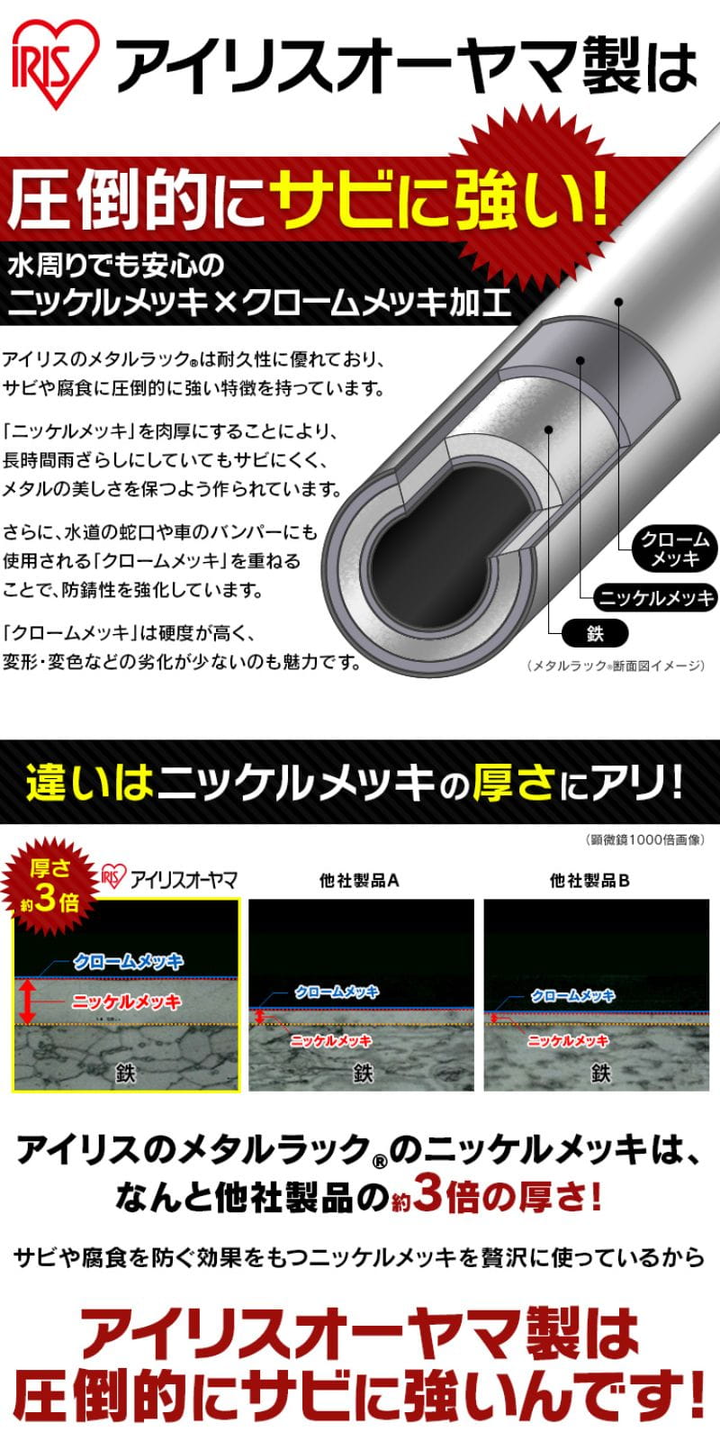 アイリスオーヤマ メタルラック棚板 幅150cmタイプ MR-1590T