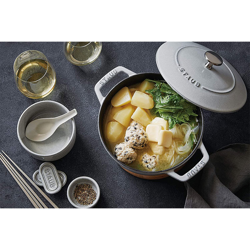 Wa-NABE M 18cm カンパーニュ 40501-477 両手 鋳物 ホーロー 鍋 炊飯 2