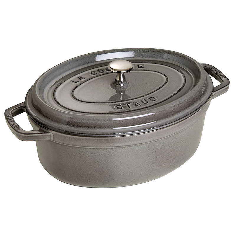 staub ストウブ ピコ・ココット オーバル 23cm グレー 40500-236 両手