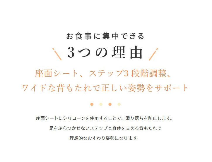 リッチェル ベビーチェア ポージー 70 背もたれ 座面シート ベルト付き