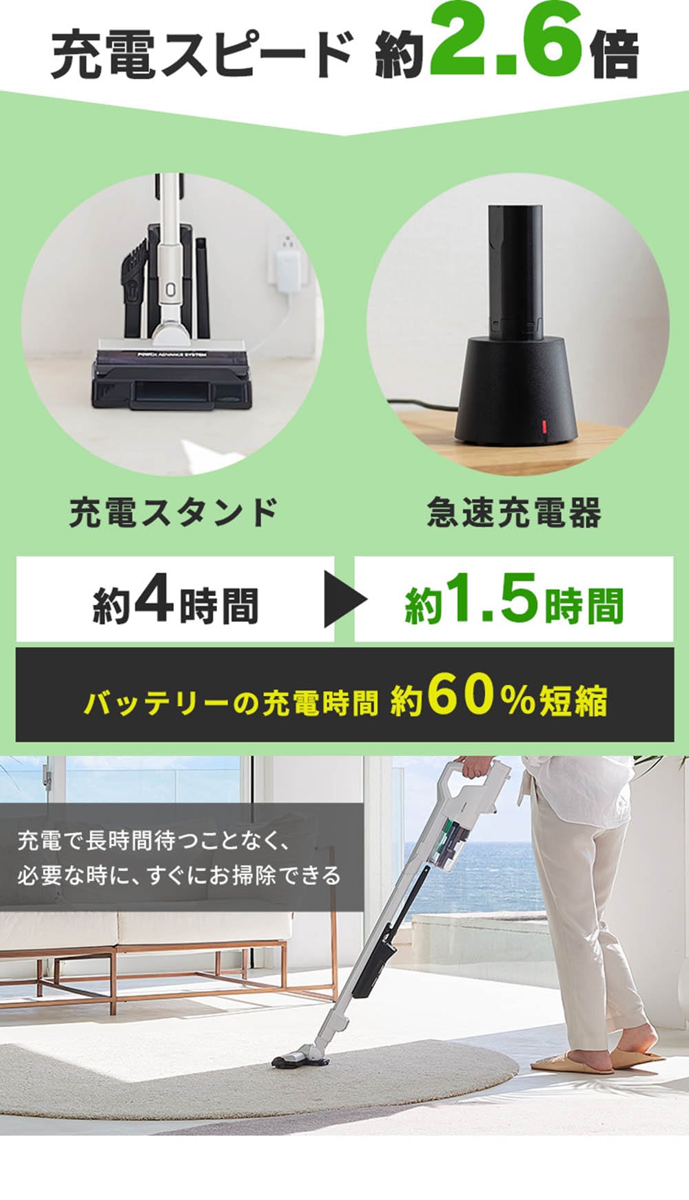 アイリスオーヤマ 急速充電器 KBC10820-B ブラック｜永久不滅ポイント