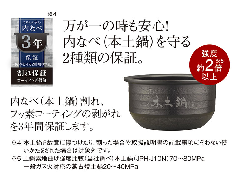 タイガー魔法瓶 土鍋 圧力 IHジャー 炊飯器 5.5合炊き JPH-J10NKM